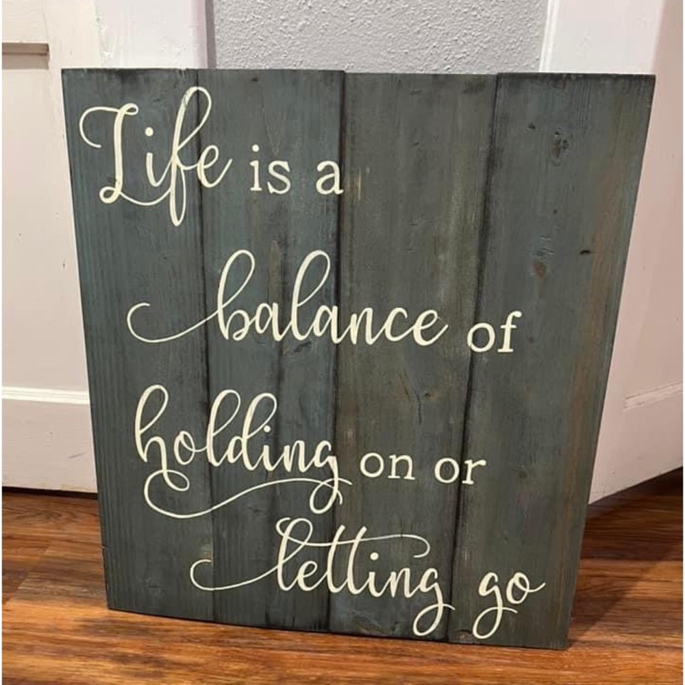 Wooden sign